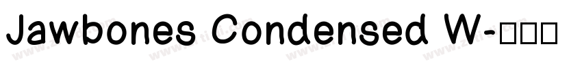 Jawbones Condensed W字体转换